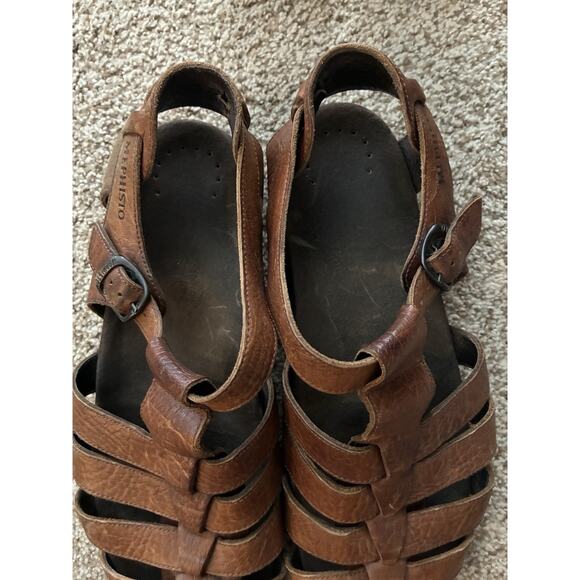 Mephisto Sam Men\'s Fisherman Sandals Size 12 EUR 46 Brown Leather Comfort Buckle main image 13